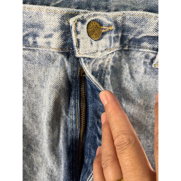 Vintage, Mystic Blues, Women's Acid Wash, Baggy Jeans from 1980s Size: 36 or 22W - Picture 9 of 11